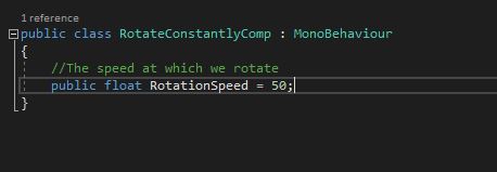 RotateConstantlyComponent (DOTS Data)